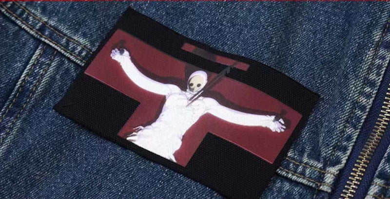 MEDMxEVA Lilith Embroidered Denim Jacket