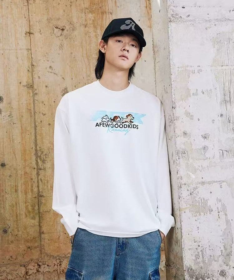 AFGK "Running Puppy" Long-sleeved T-shirt