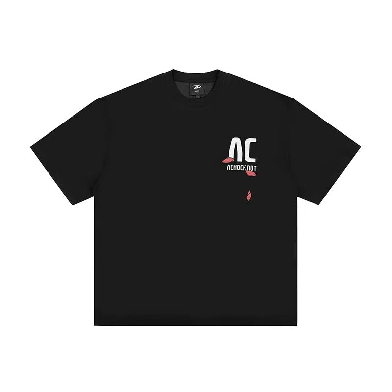 ACHOCK Logo Rose Print T-shirt