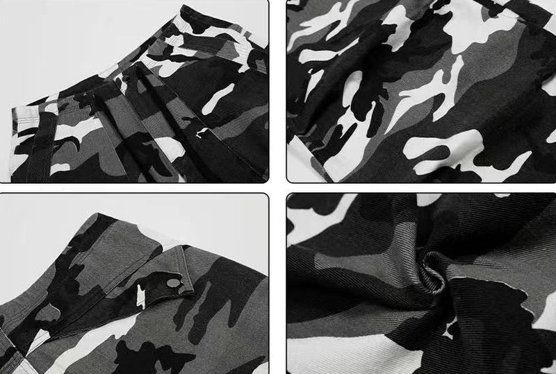 ACHOCK High Street Camouflage Drawstring Trousers