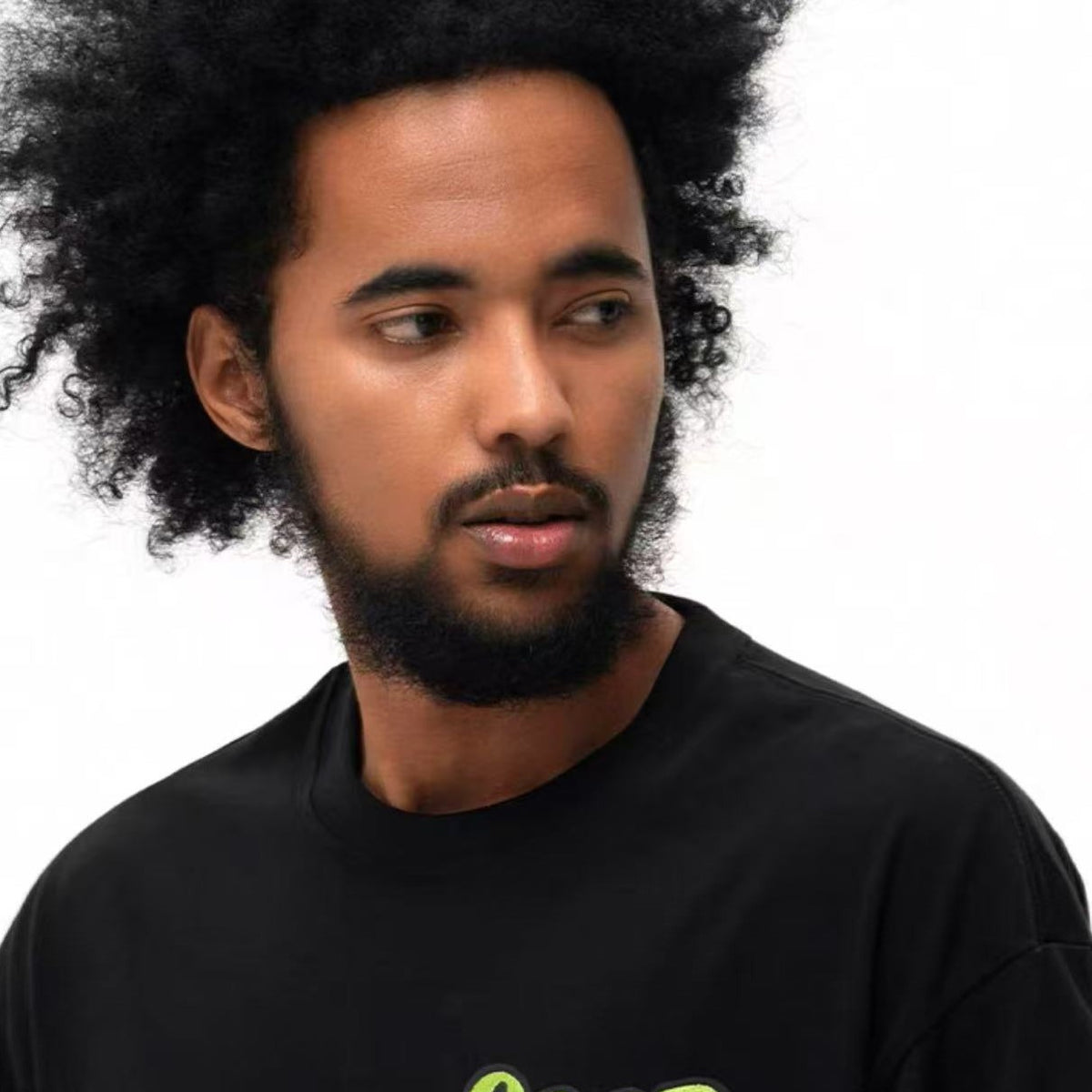 AFGK Letter Embroidered Short-sleeve T-shirt