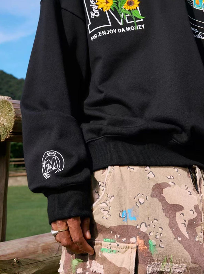 MEDM Postcard Crew Neck Sweatshirt