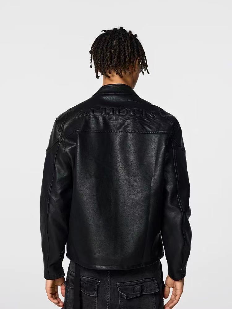 ACHOCK Retro Tailoring Heavy Motorcycle Jacket