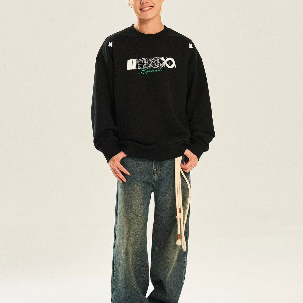 BIPOLAR×NSTNEW Phantom LOGO Sweatshirt