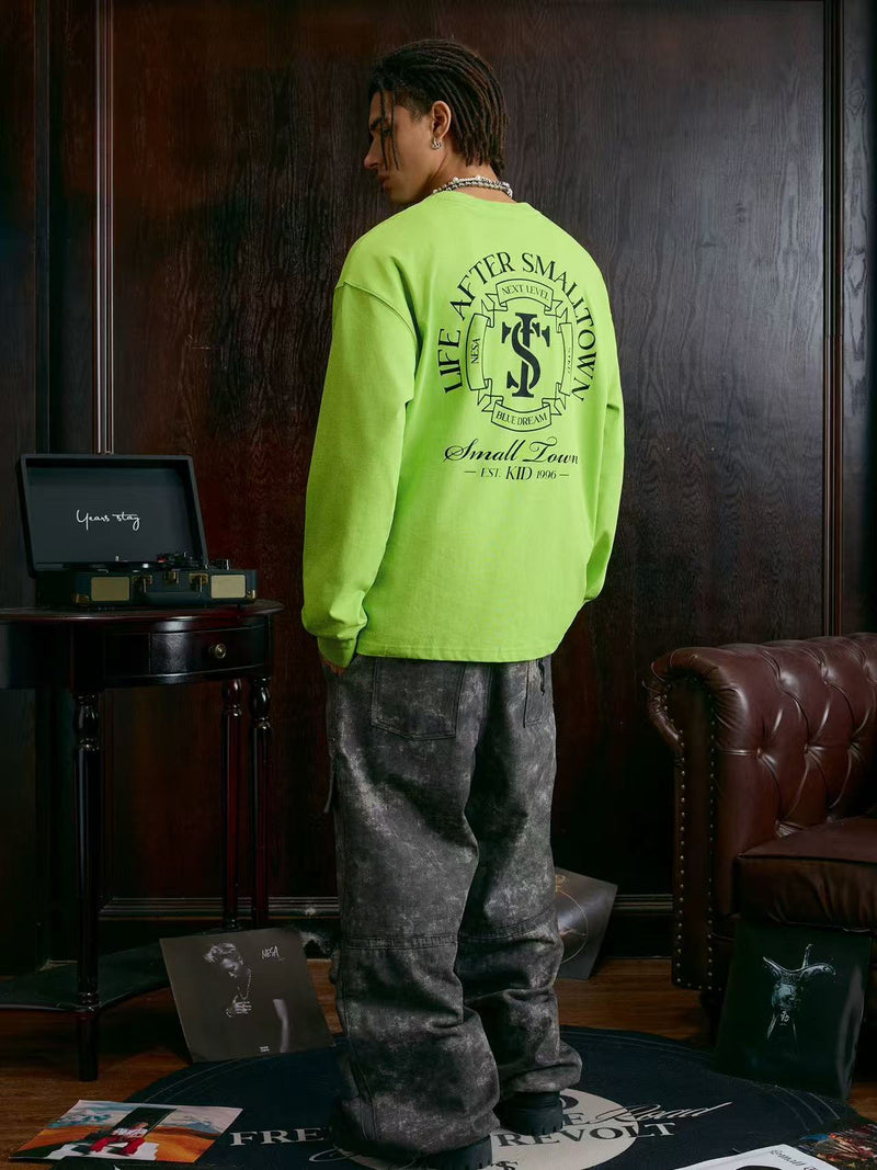 STK Vintage Logo Design Long-Sleeve T-Shirt