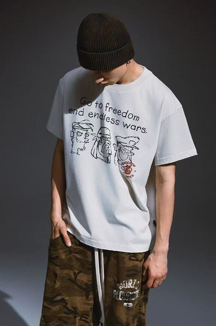 REMEDY Anti-war Short-sleeved T-shirt