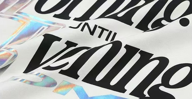 MEDM Laser Sticker Short-sleeved T-shirt