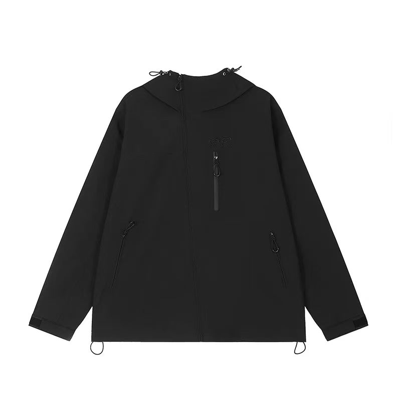 ACHOCK Logo Print Vintage Hiking Jacket