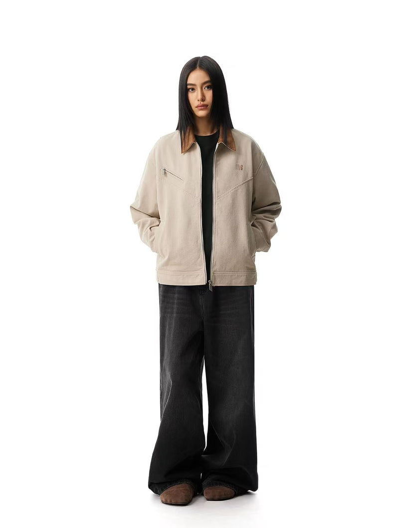 FDR Barn Style Contrasting Lapel Jacket