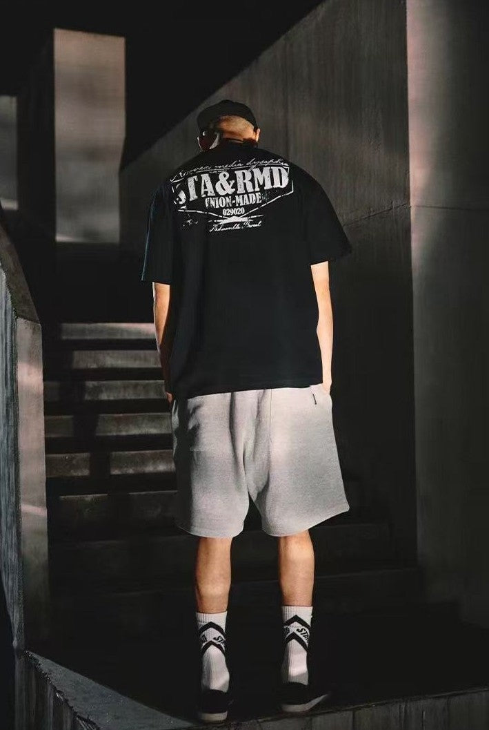 REMEDYxSTA Military Medal Print Short-sleeved T-shirt