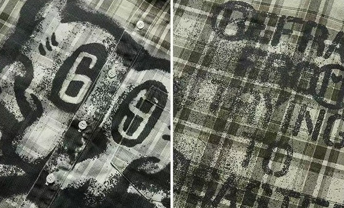 REMEDY Retro Skeleton Short-sleeved Shirt