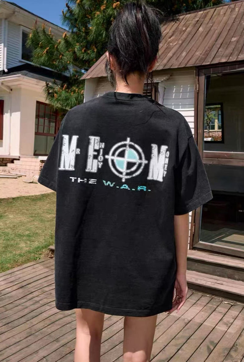 MEDM Washed Thermoset Oil Short-sleeved T-shirt