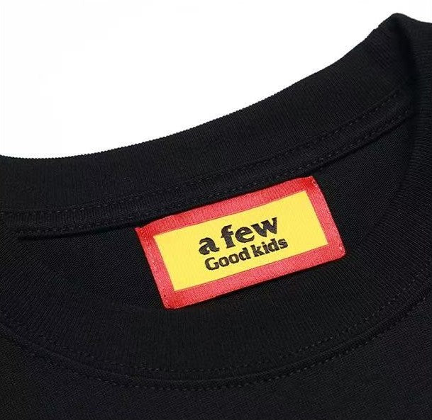 AFGK Slogan Letter Print Short-sleeved T-shirt