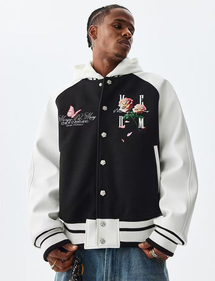 MEDM Origami Rose Baseball Jacket