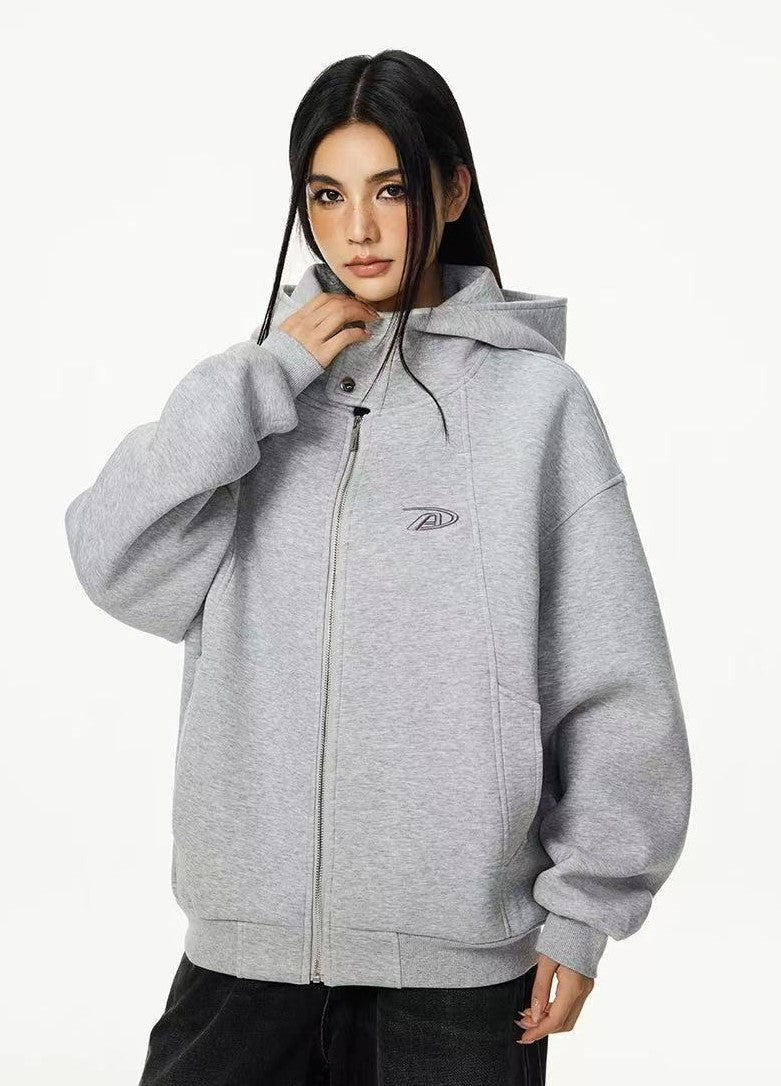 ACHOCK Logo Print Air Layer Hooded Jacket