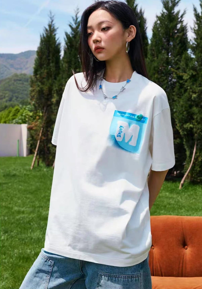 MEDM Post-it Printed Short-sleeved T-shirt