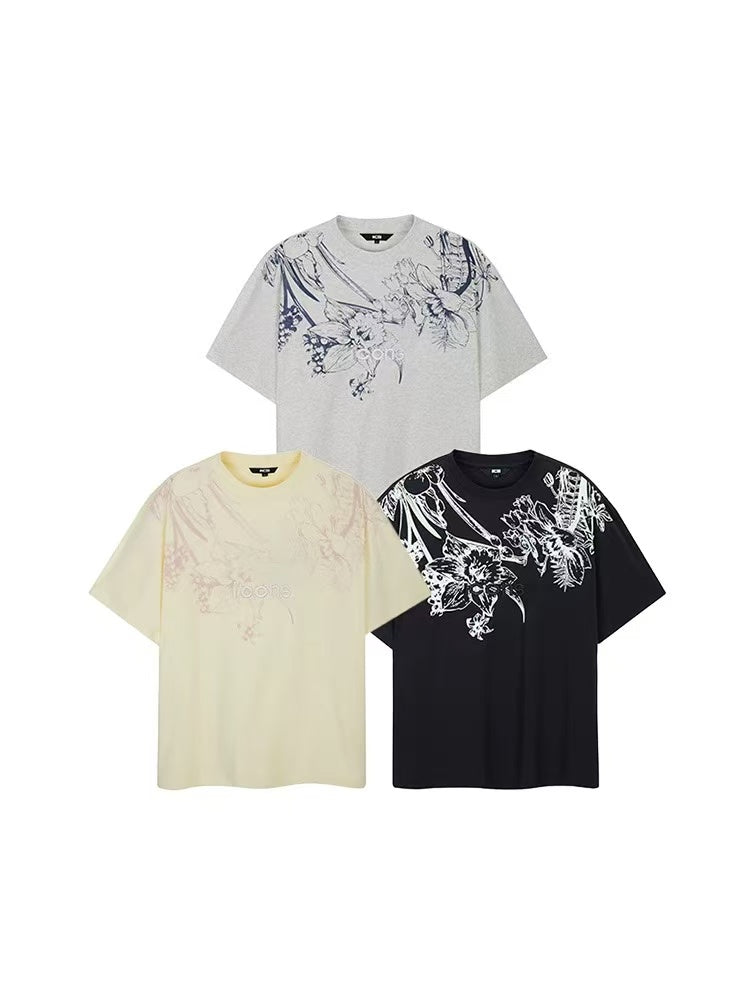 ICONSLAB Original Embroidered Floral T-shirt
