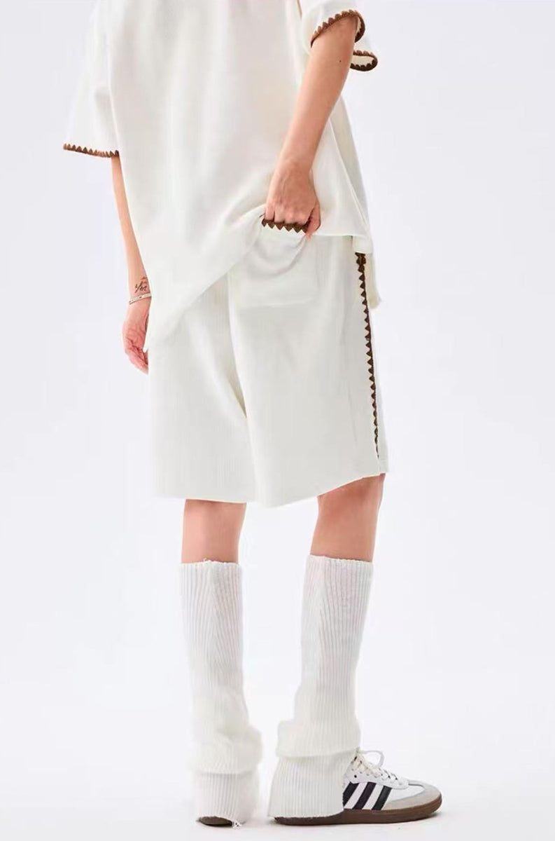 MEDM  Waffle Drawstring Shorts