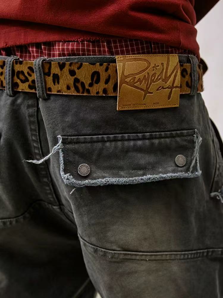 REMEDY Washed Fringed Cargo Shorts