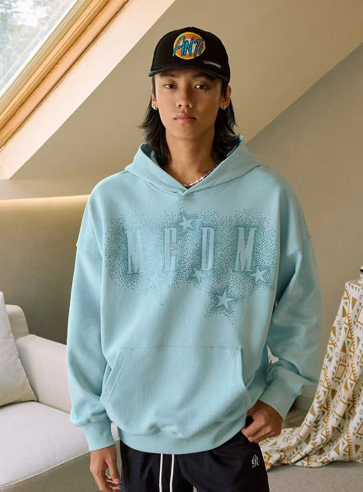 MEDM Rhinestone Star Logo Hoodie