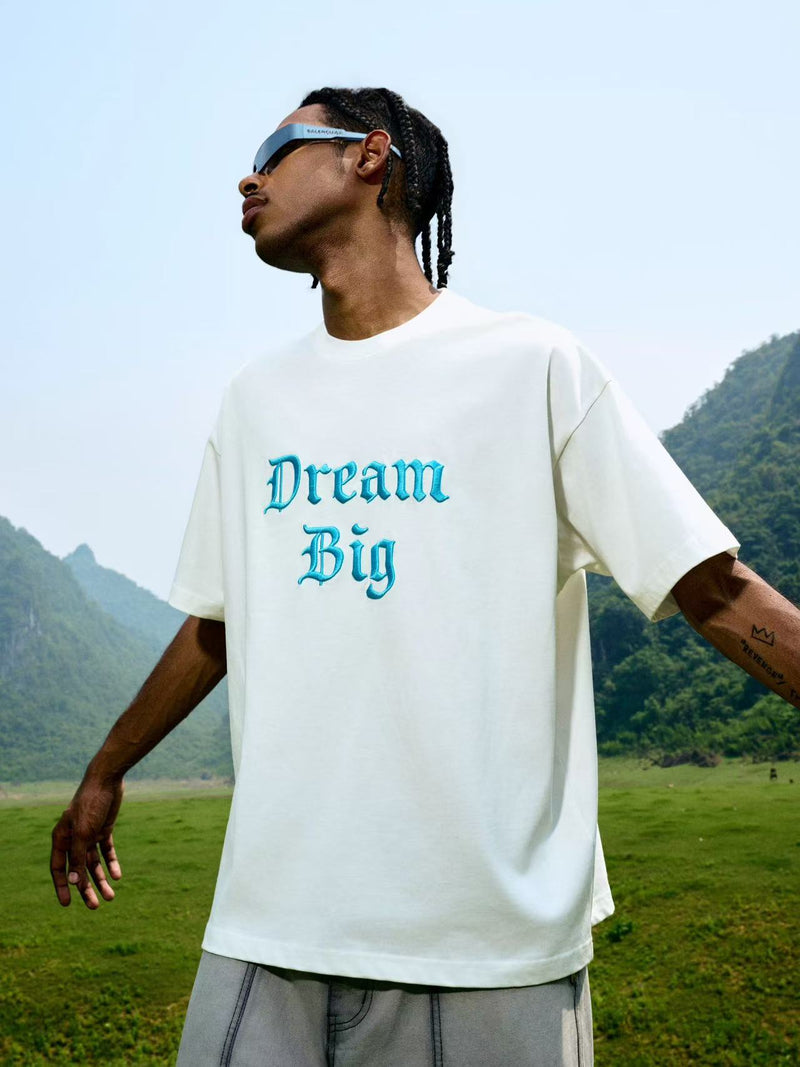 AFGK Big Dreamer Lettering Embroidered T-shirt