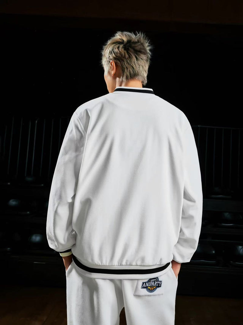 MEDMxANPT Logo Embroidered Plush Jacket