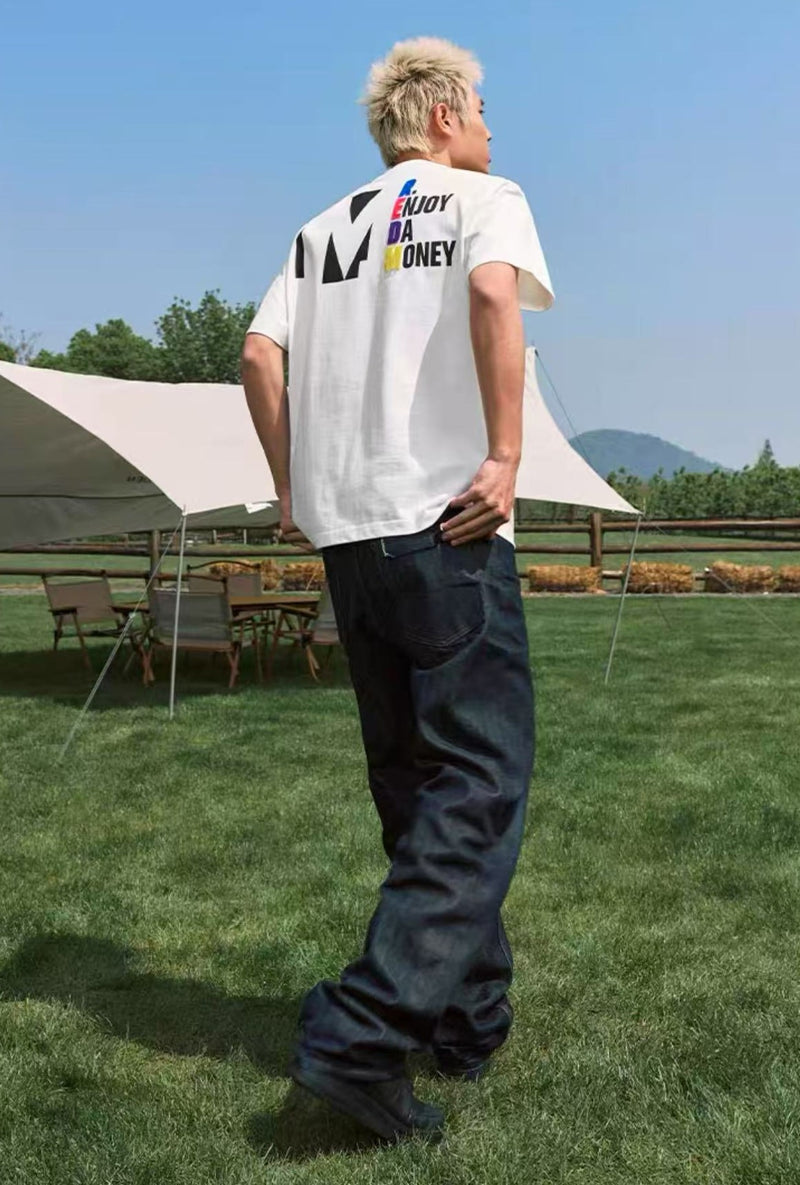 MEDM Silhouette Embroidered Short Sleeve T-Shirt