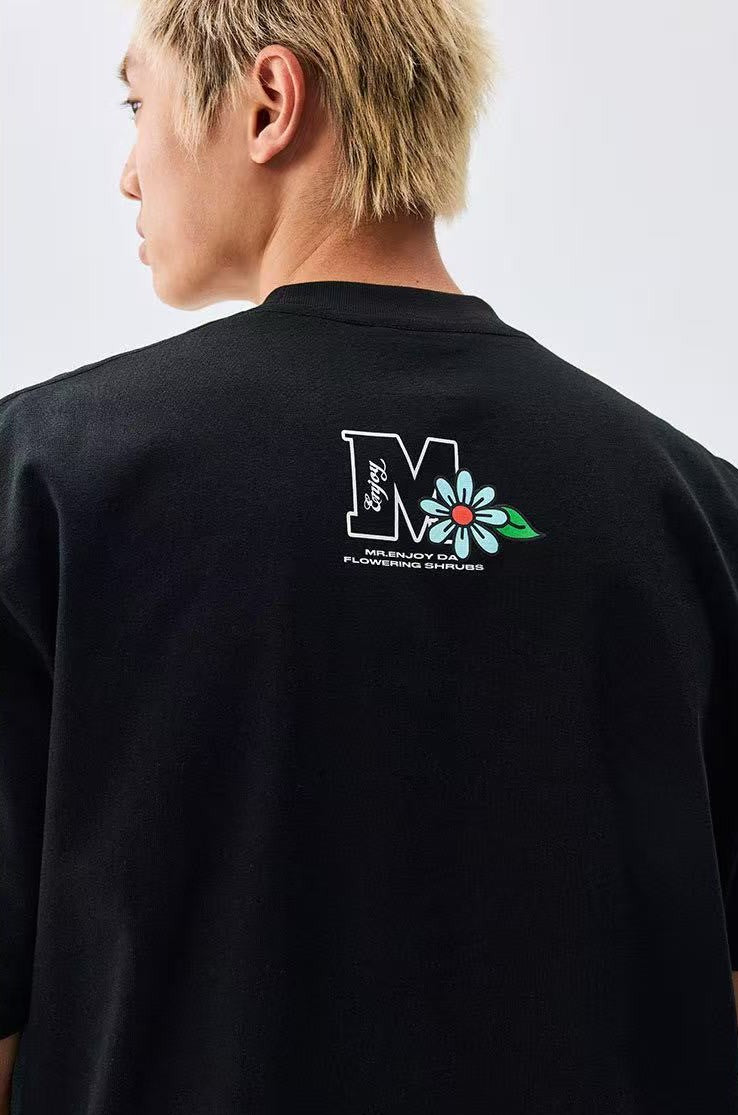 MEDM Hydrangea Design Short-sleeved T-shirt