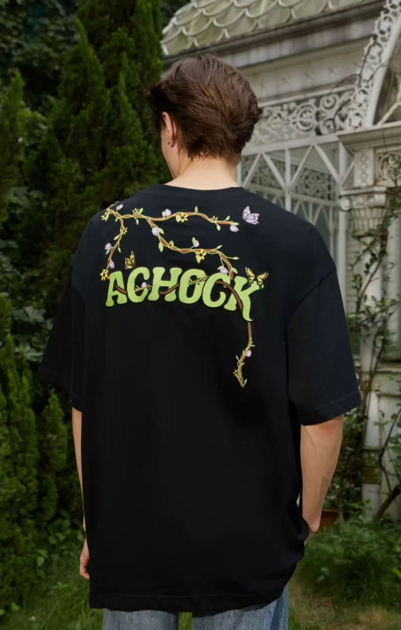ACHOCK Little Devil Embroidery T-shirt
