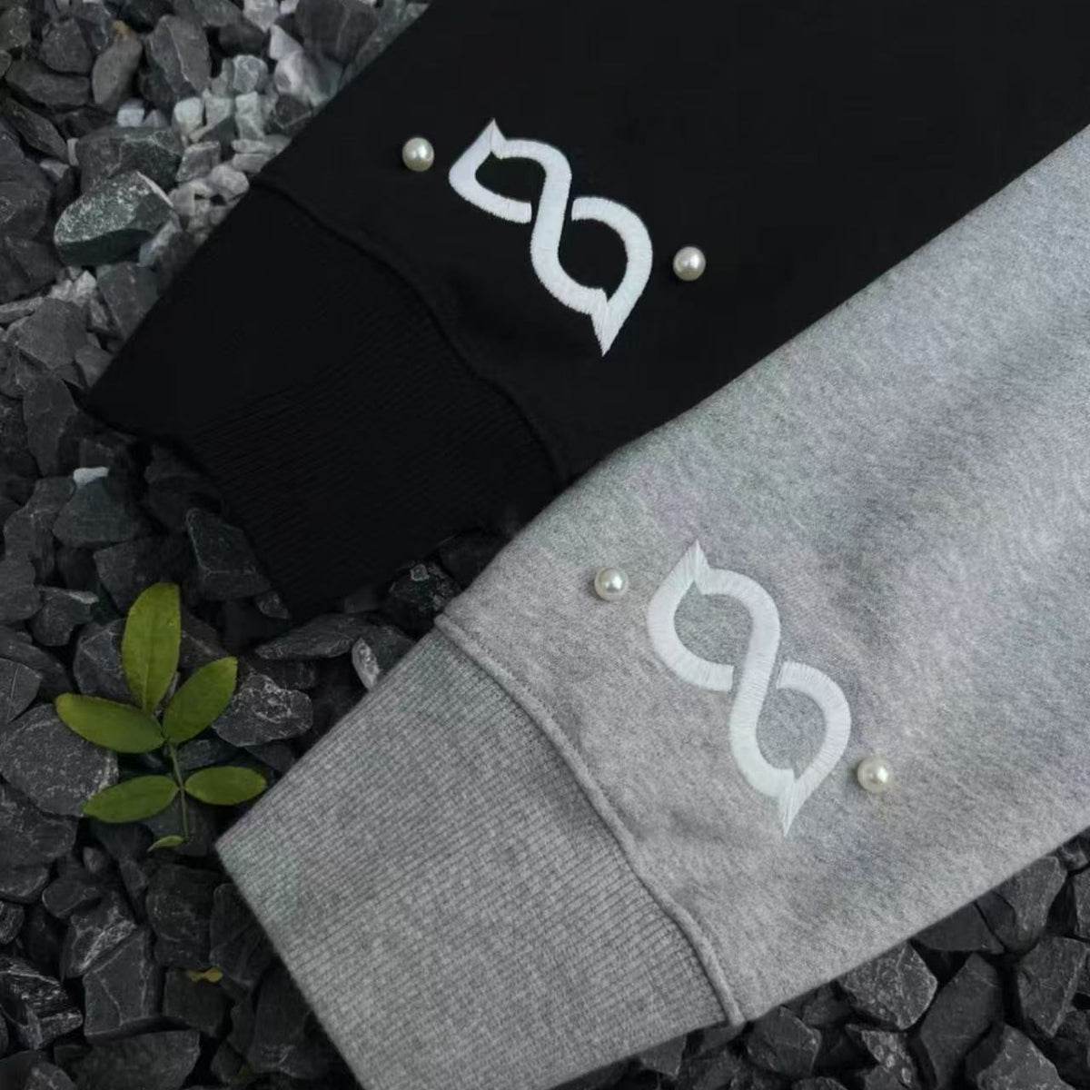 BIPOLAR Lace Pearl Patch Logo Hoodie