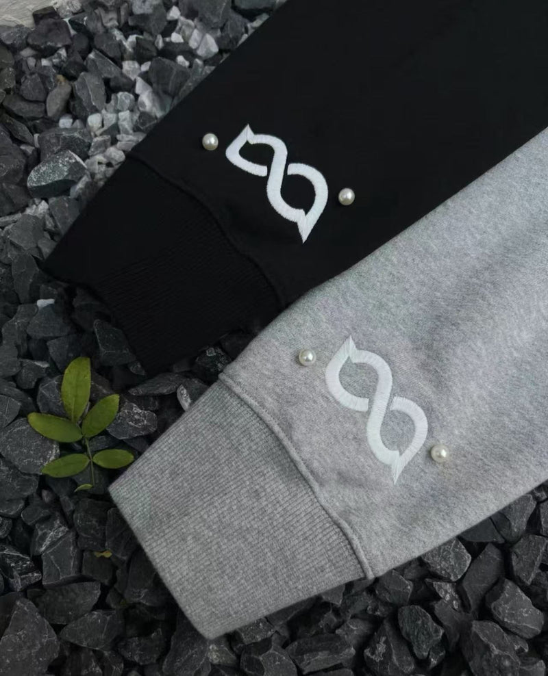 BIPOLAR Lace Pearl Patch Logo Hoodie