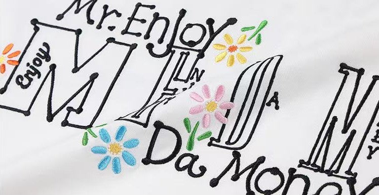 MEDM Scattered Flower Short-sleeved T-shirt