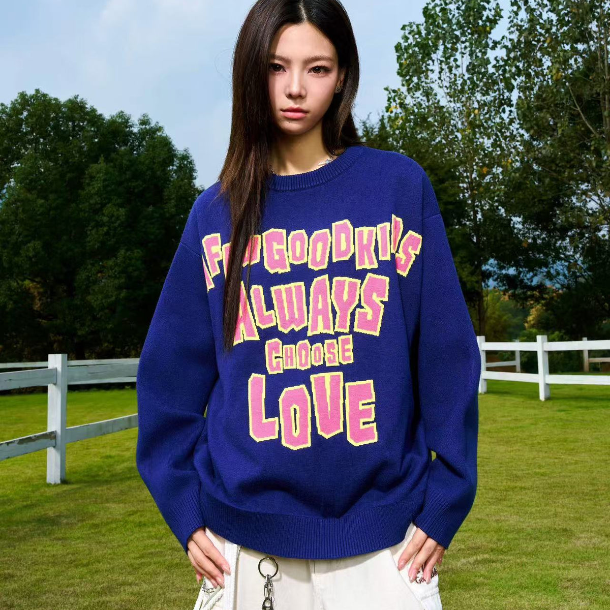 AFGK Logo Lettered Wool Sweater