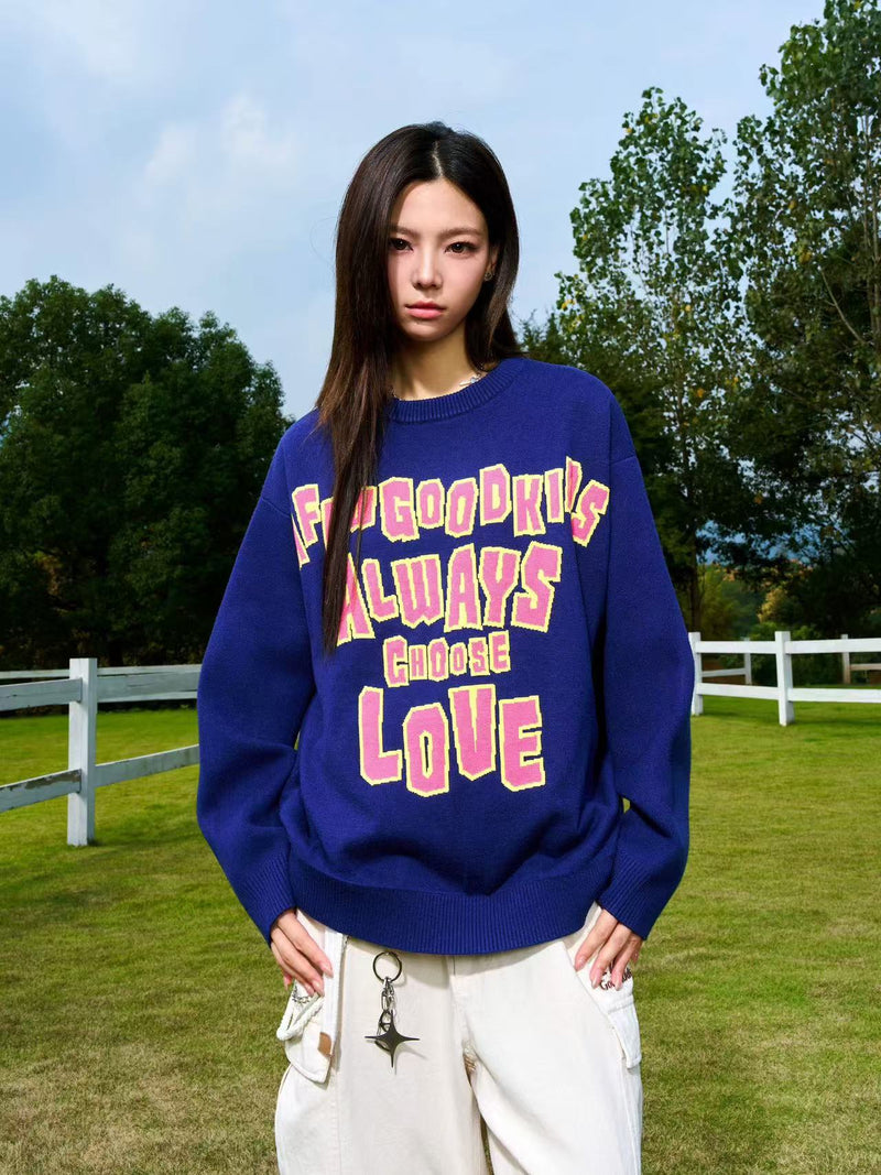 AFGK Logo Lettered Wool Sweater