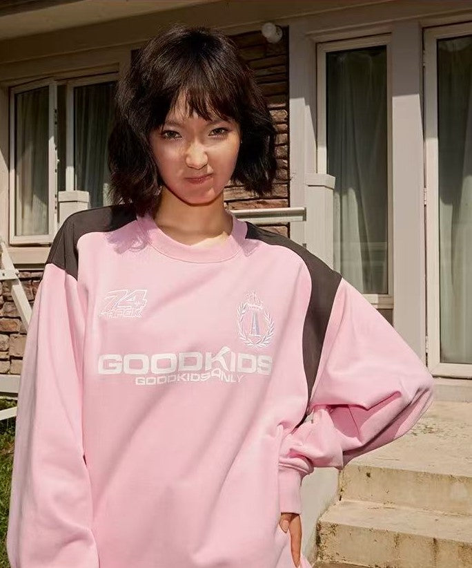 AFGK Retro Pullover Long-sleeve Sweatshirt