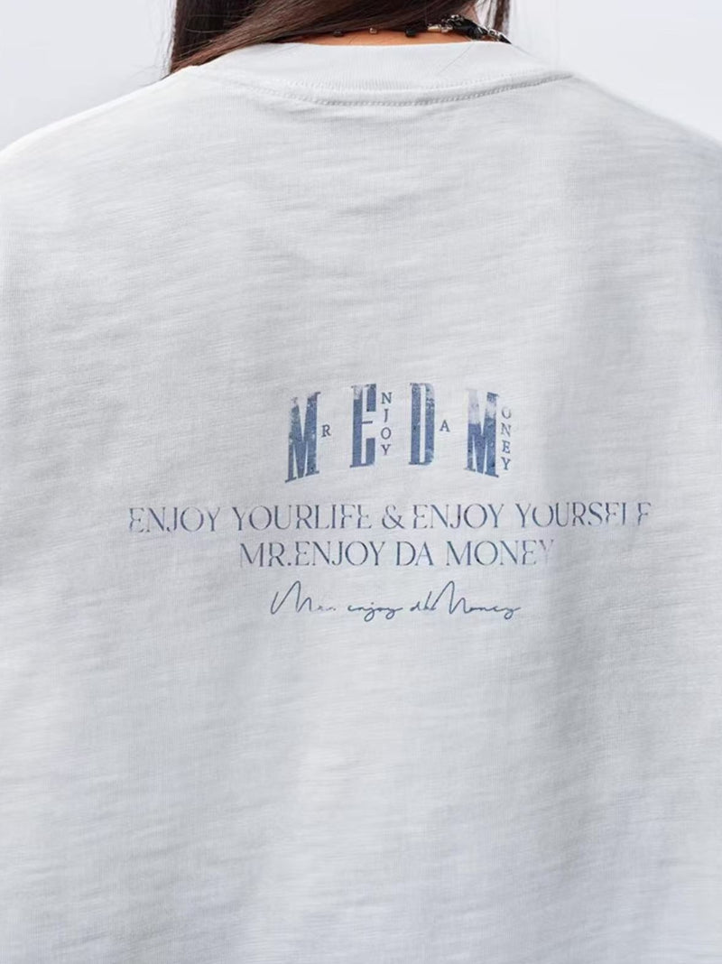 MEDM Spoof Oil Painting Long-sleeved T-shirt