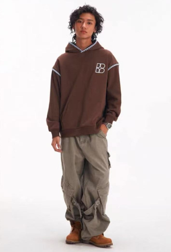 BIPOLAR Three-dimensional Shell Embroidered Hoodie