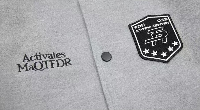 FDR Chapter Striped Baseball Jacket