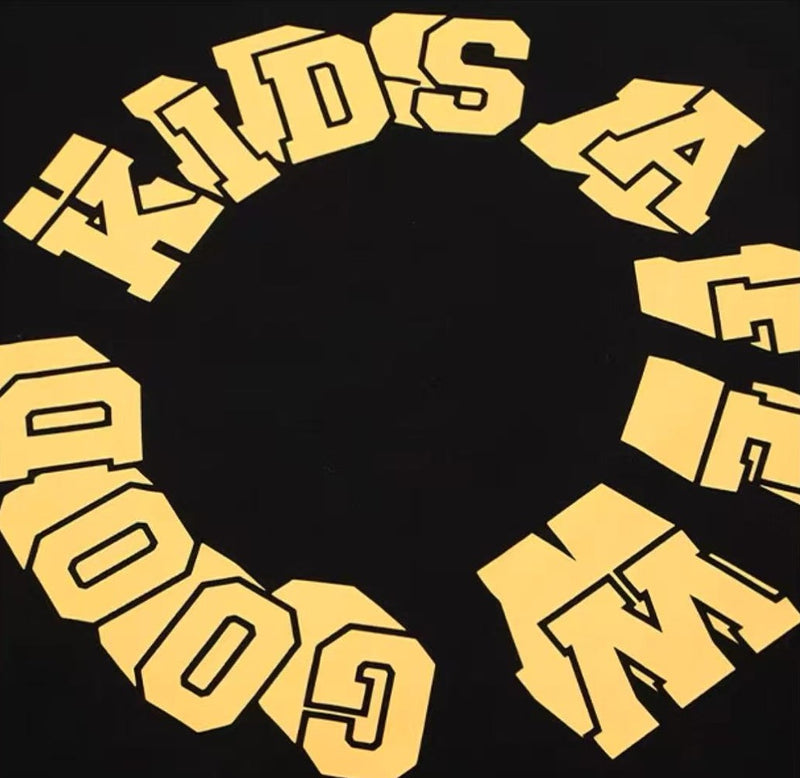 AFGK Slogan Ring LOGO Short-sleeved T-shirt