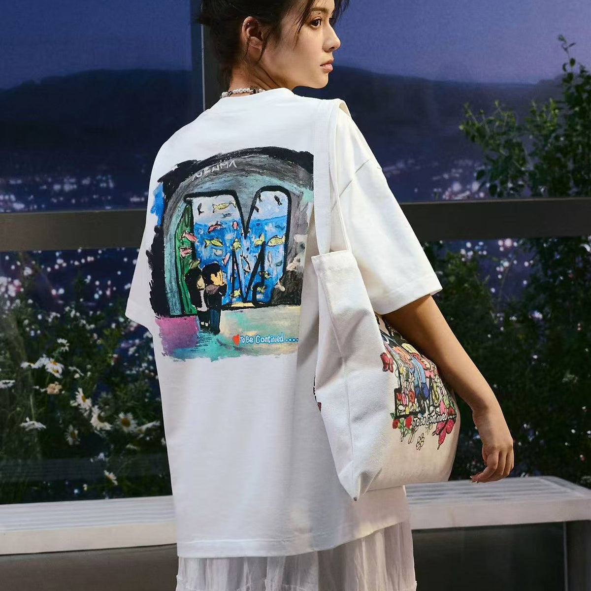 MEDMxNewmasus Joint Aquarium Short-sleeved T-shirt