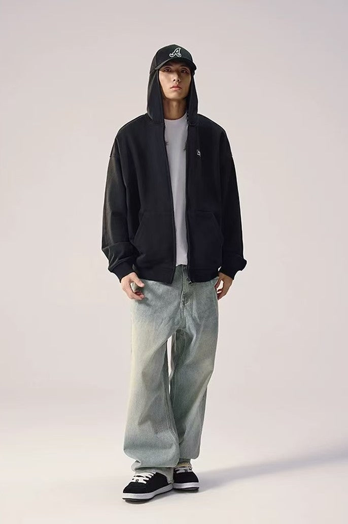 REMEDY Retro Washed Frayed Jeans