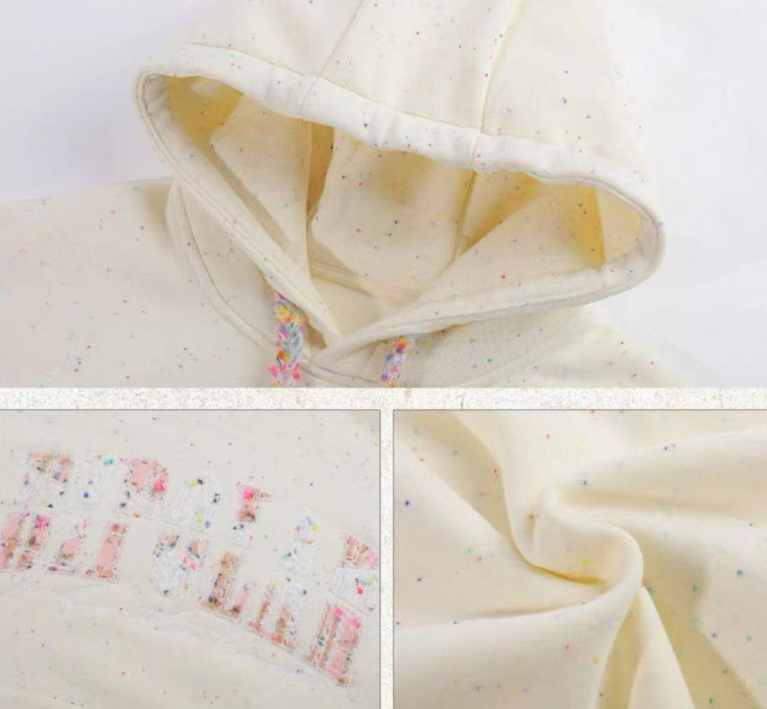 BIPOLAR Patch Colored Dot Hoodie