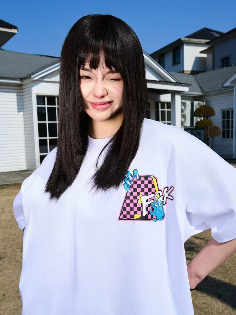 AFGK Parody MTV Embroidered Short sleeves T-shirt