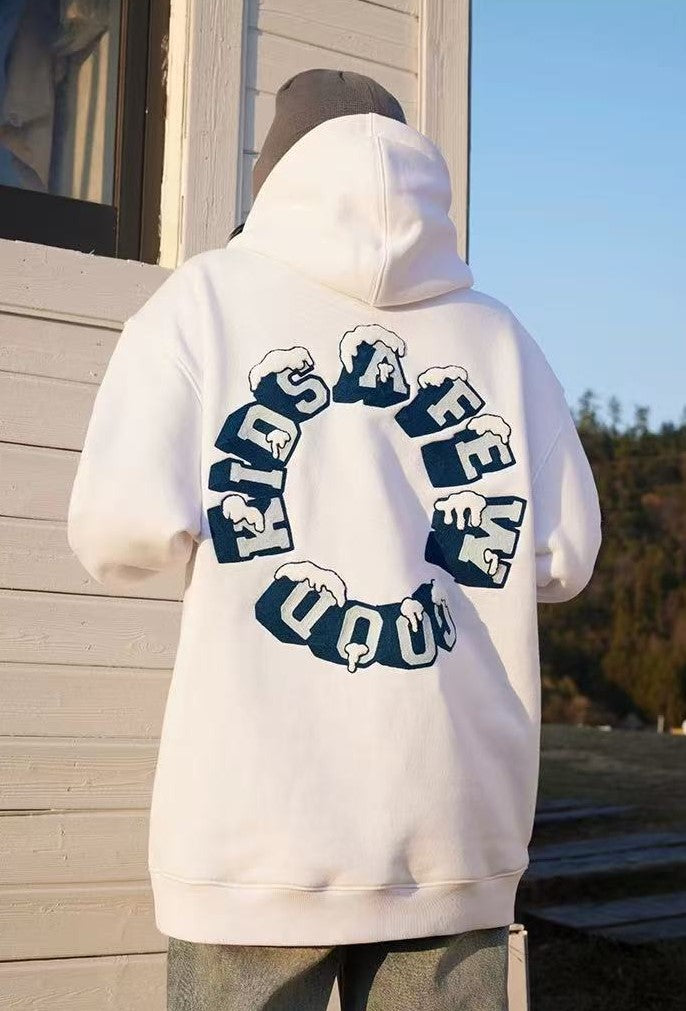AFGK Snow Series Embroidered Hoodie