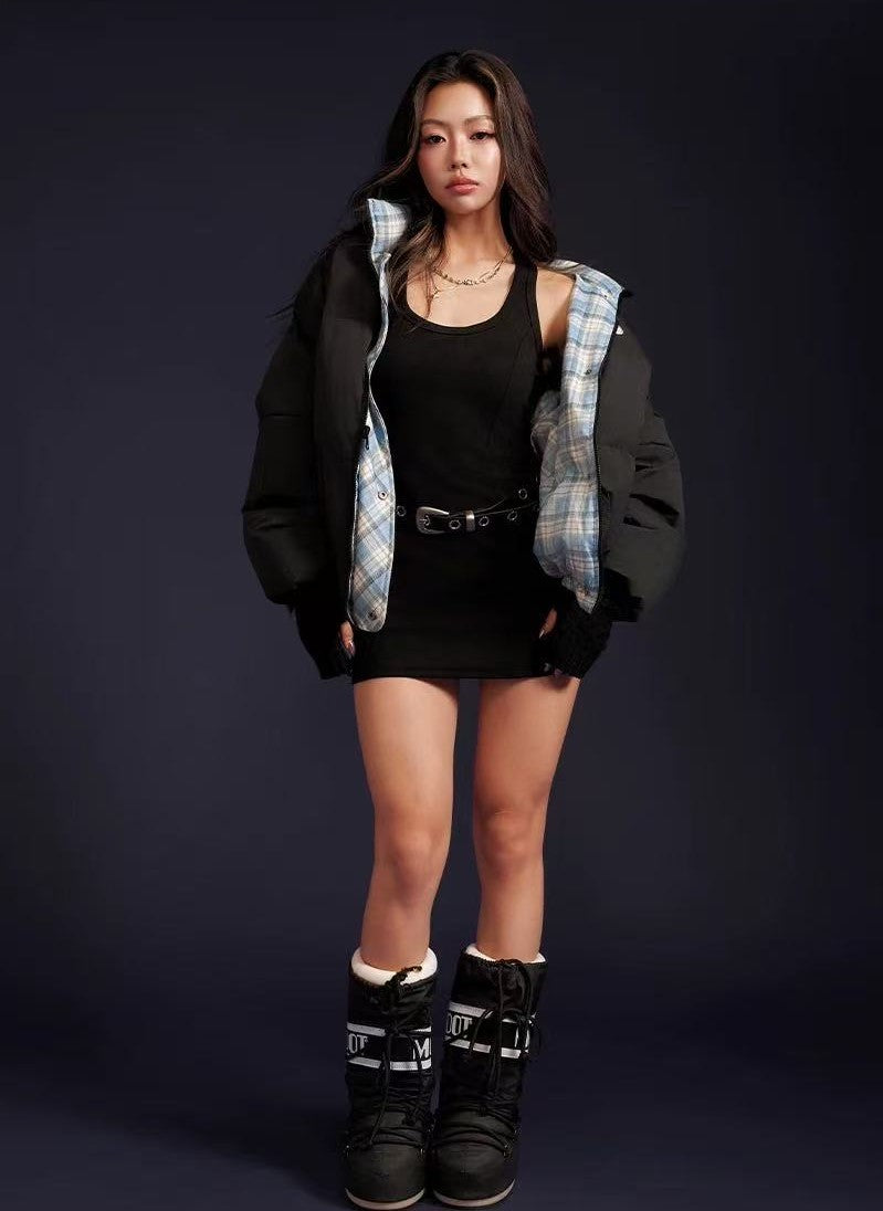 ACHOCK Simple Reversible Down Jacket