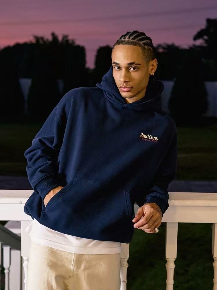 REMEDY Logo Embroidered Fleece Hoodie