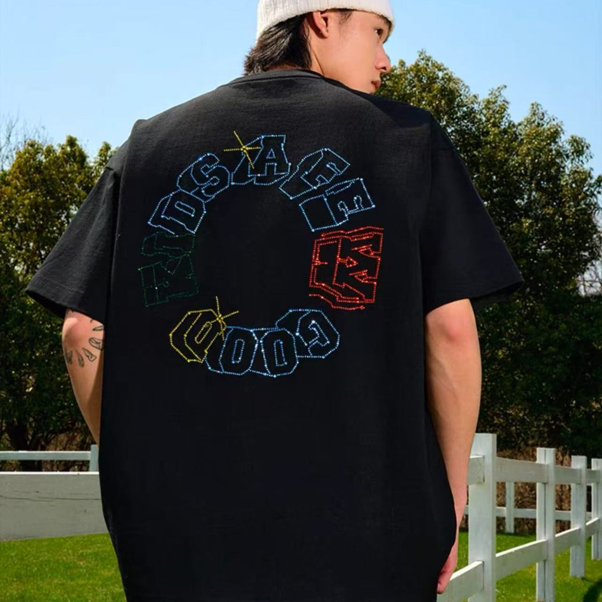 AFGK Neon Star Hot Diamond T-shirt