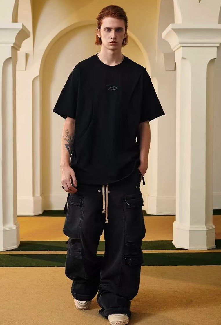 ACHOCK Logo Embroidered Short-sleeve T-shirt