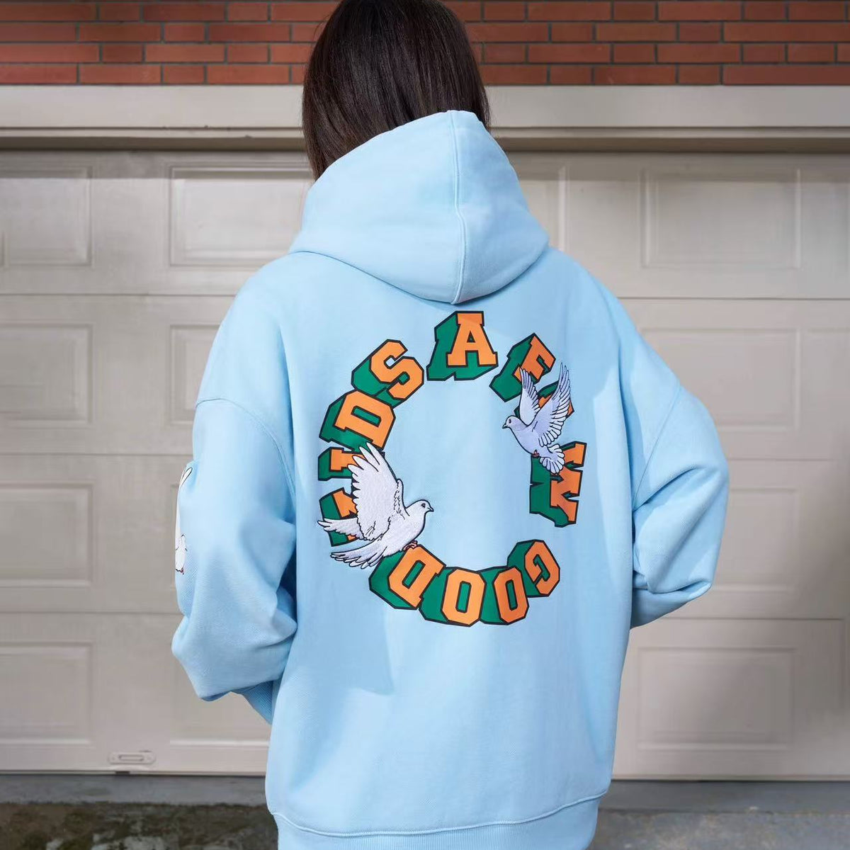 AFGK Peace Dove Embroidered hoodie