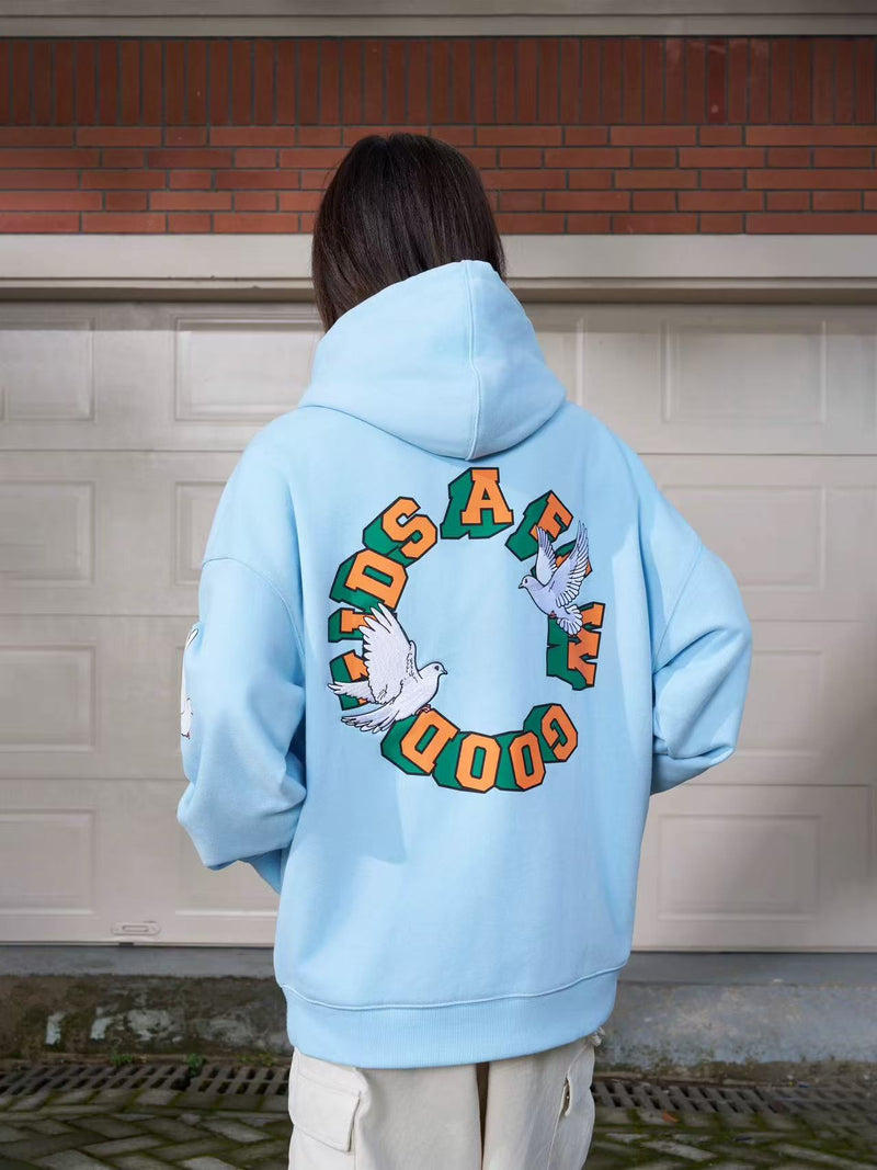 AFGK Peace Dove Embroidered hoodie